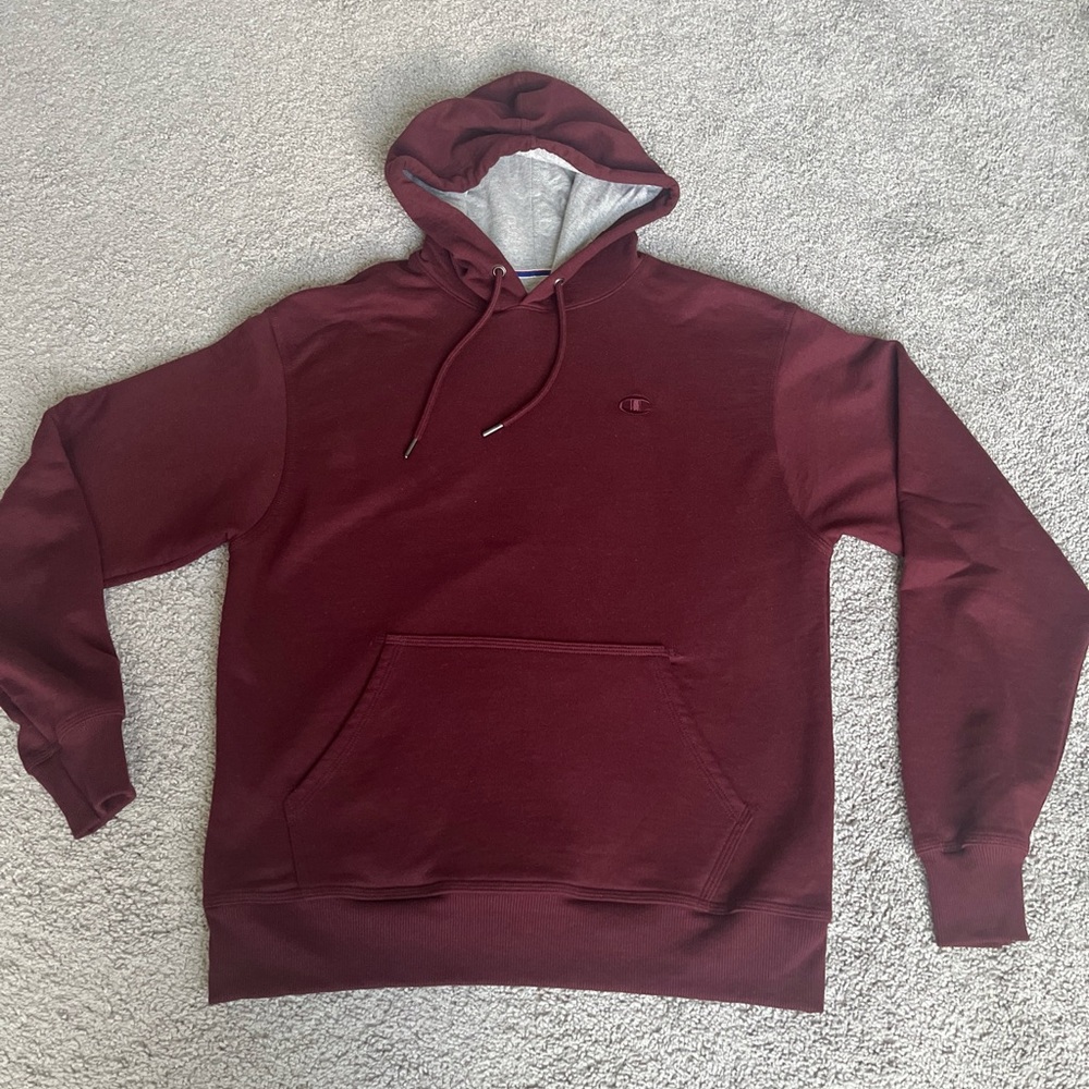 MEN’S CHAMPION FLEECE LINED HOODED SWEATSHIRT SIZE M